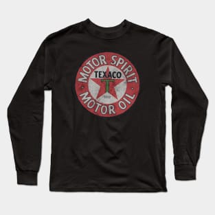 Texaco gasoline distressed design Long Sleeve T-Shirt